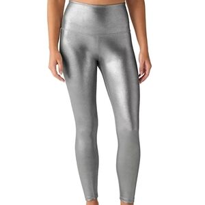 Simply Vera Vera Wang Metallic Shaping Silver Leggings